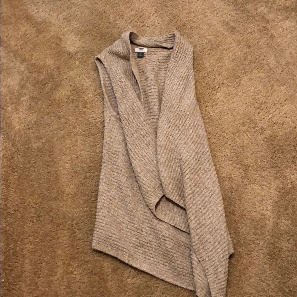 Old Navy tan sweater vest